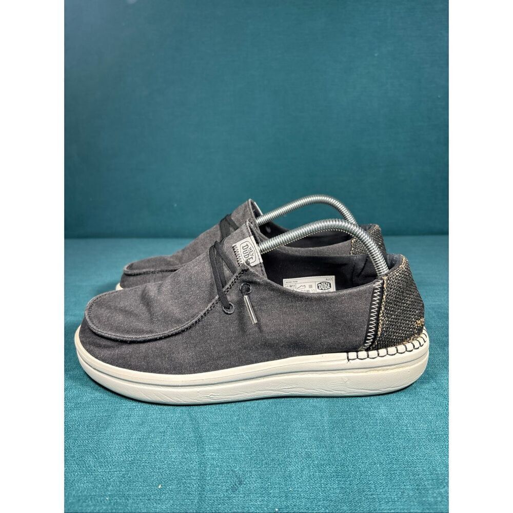 Hey Dude Wendy Rise Black Platform Slip On Shoes Women’s 11